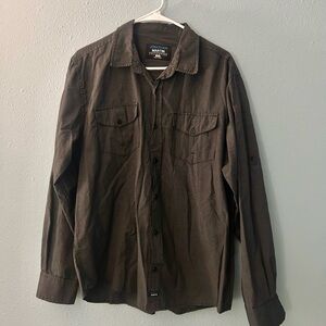 Jonathan Martin Black and White Striped Shirt